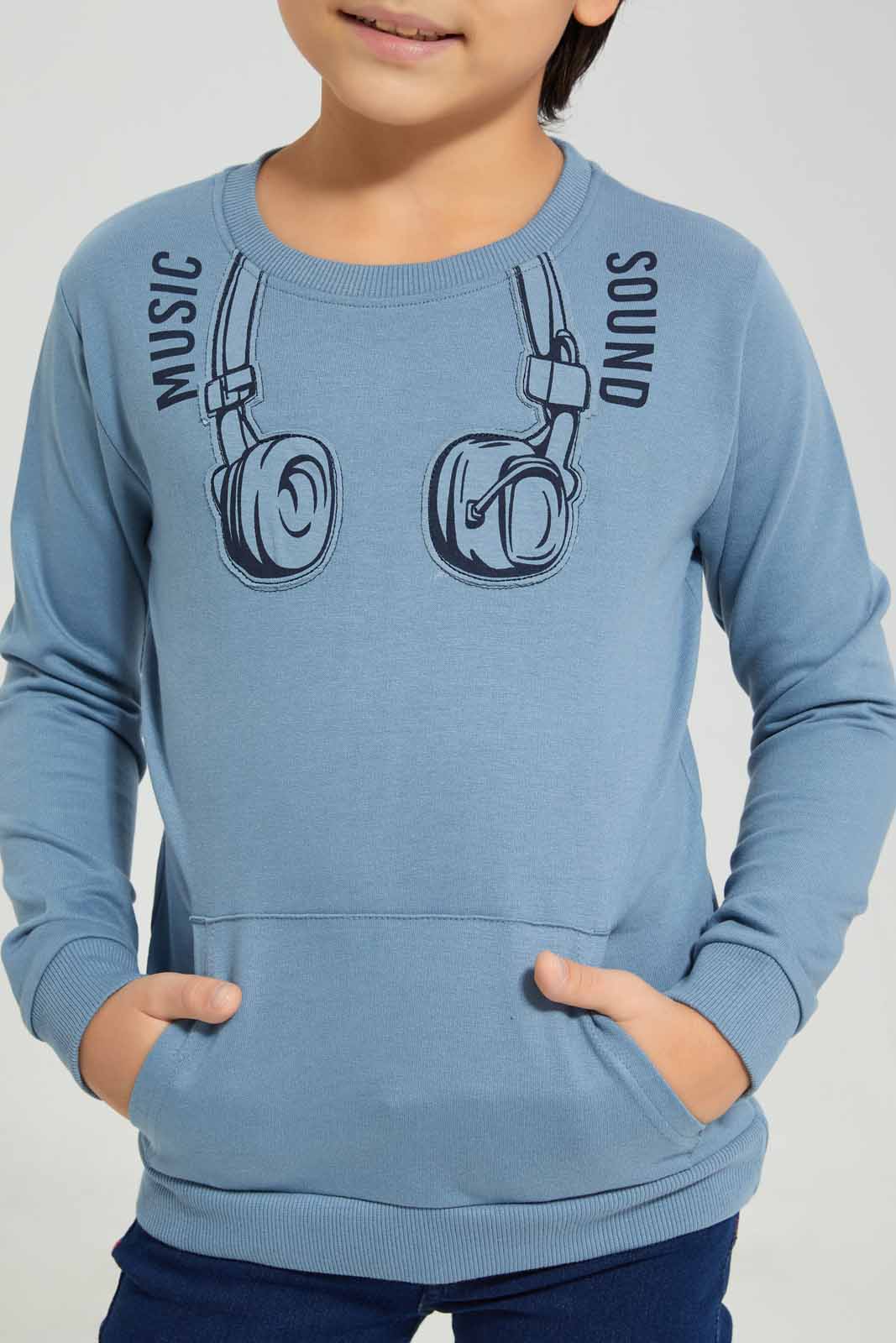 Redtag-Blue-Kangaroo-Pocket-Sweatshirt-BOY-Sweatshirts,-Category:Sweatshirts,-Colour:Blue,-Deals:New-In,-Filter:Boys-(2-to-8-Yrs),-New-In-BOY-APL,-Non-Sale,-Section:Boys-(0-to-14Yrs),-W22B-Boys-2 to 8 Years