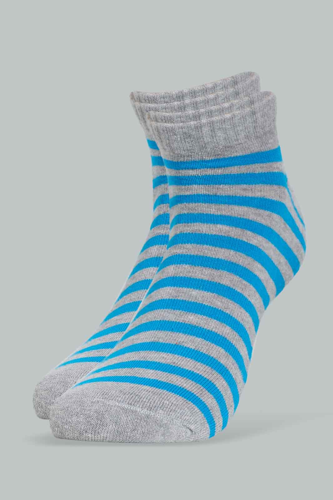 Redtag-Grey-Striper-Pack-of-3-Ankle-Socks-365,-Category:Socks,-Colour:Grey,-Deals:New-In,-Filter:Men's-Clothing,-Men-Socks,-New-In-Men-APL,-Non-Sale,-Section:Men-Men's-