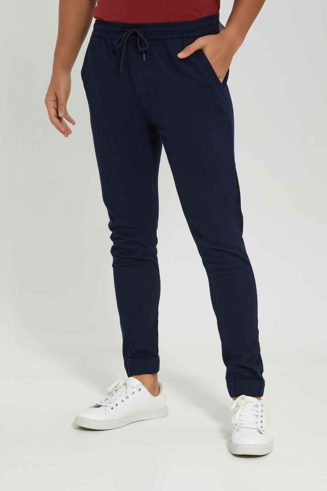Redtag-Navy-Pull-On-Trousers-CAPSULE-BUY,-Category:Trousers,-Colour:Navy,-Deals:New-In,-Dept:Menswear,-Filter:Men's-Clothing,-Men-Trousers,-New-In-Men-APL,-Non-Sale,-Section:Men,-W22A-Men's-