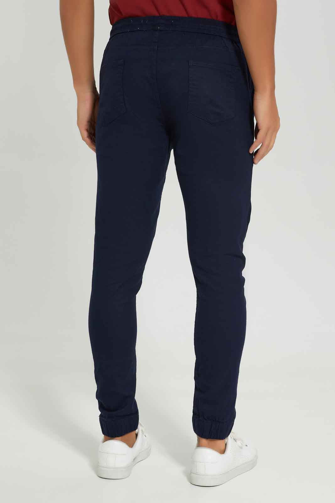 Redtag-Navy-Pull-On-Trousers-CAPSULE-BUY,-Category:Trousers,-Colour:Navy,-Deals:New-In,-Dept:Menswear,-Filter:Men's-Clothing,-Men-Trousers,-New-In-Men-APL,-Non-Sale,-Section:Men,-W22A-Men's-