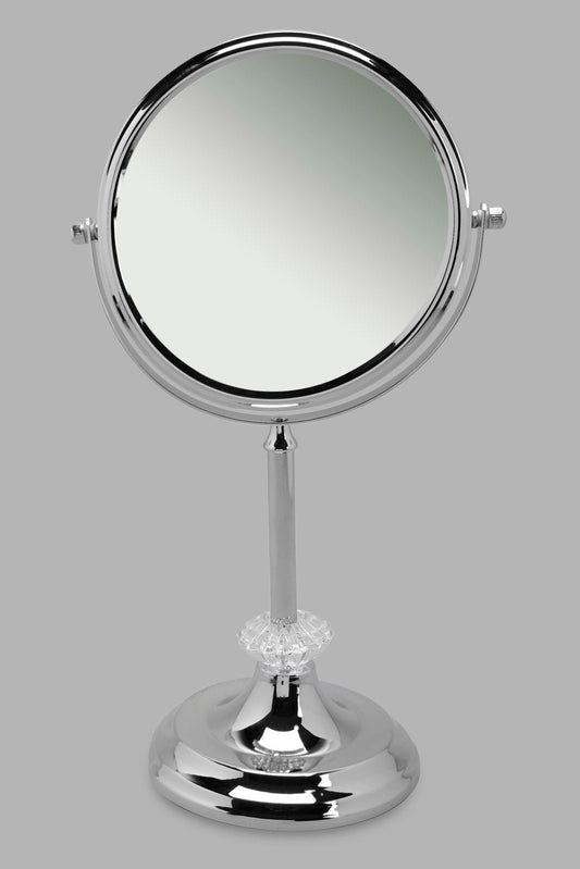 Redtag-Silver-Vanity-Mirror-Category:Bathroom-Accessories,-Colour:Silver,-Deals:New-In,-Filter:Home-Bathroom,-HMW-BAC-Bath-Accessories,-New-In-HMW-BAC,-Non-Sale,-Section:Homewares,-W22A-Home-Bathroom-