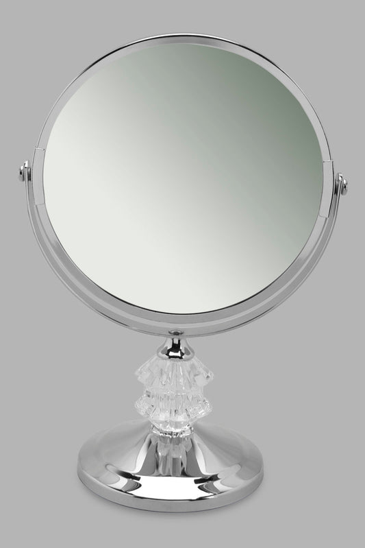 Redtag-Silver-Vanity-Mirror-Category:Bathroom-Accessories,-Colour:Silver,-Deals:New-In,-Filter:Home-Bathroom,-HMW-BAC-Bath-Accessories,-New-In-HMW-BAC,-Non-Sale,-Section:Homewares,-W22A-Home-Bathroom-