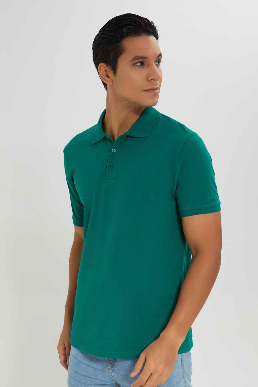 Redtag-Polo-Shirt-Category:Polo-T-Shirts,-Colour:Green,-Deals:New-In,-Dept:Menswear,-Filter:Men's-Clothing,-Men-Polo-T-Shirts,-New-In-Men-APL,-Non-Sale,-Section:Men,-TBL,-W22A-Men's-