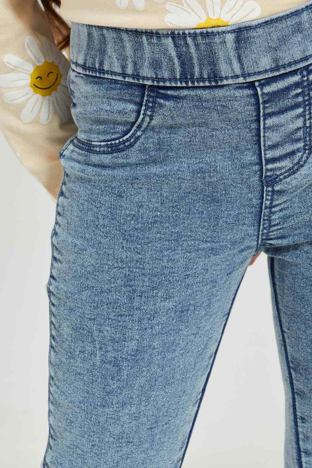 Redtag-Lt.Wash-Flared-Jegging-Category:Jeggings,-Colour:Light-Wash,-Deals:New-In,-Dept:Girls,-Filter:Girls-(2-to-8-Yrs),-GIR-Jeggings,-New-In-GIR-APL,-Non-Sale,-Section:Girls-(0-to-14Yrs),-W22A-Girls-2 to 8 Years