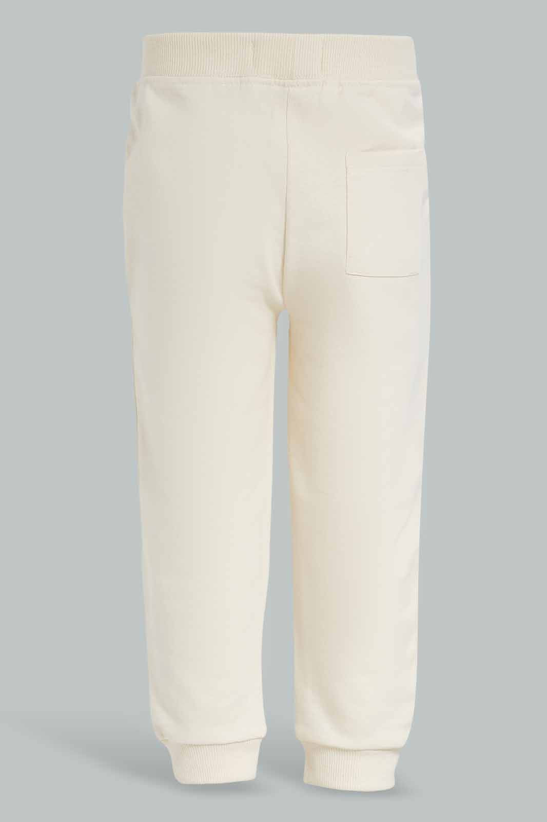 Redtag-Ecru-Table-Jogger-Category:Joggers,-Colour:Ecru,-Deals:New-In,-Filter:Infant-Boys-(3-to-24-Mths),-INB-Joggers,-New-In-INB-APL,-Non-Sale,-Section:Boys-(0-to-14Yrs),-TBL,-W22B-Infant-Boys-3 to 24 Months