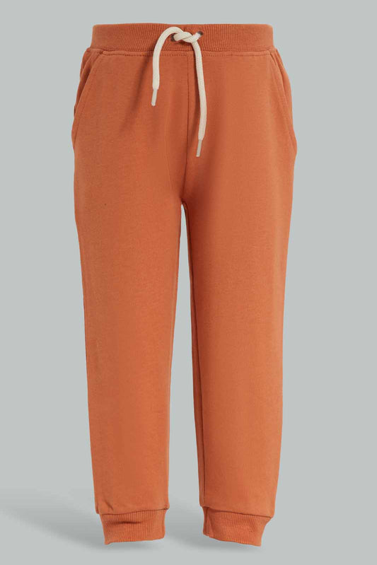 Redtag-Rust-Table-Jogger-Category:Joggers,-Colour:Orange,-Deals:New-In,-Filter:Infant-Boys-(3-to-24-Mths),-INB-Joggers,-New-In-INB-APL,-Non-Sale,-Section:Boys-(0-to-14Yrs),-TBL,-W22B-Infant-Boys-3 to 24 Months