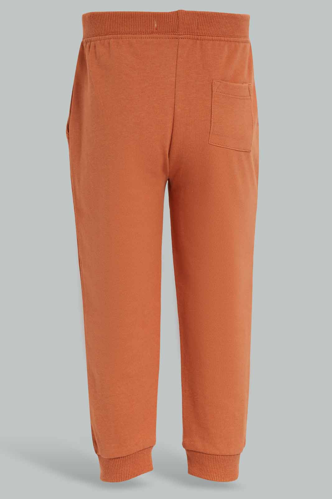 Redtag-Rust-Table-Jogger-Category:Joggers,-Colour:Orange,-Deals:New-In,-Filter:Infant-Boys-(3-to-24-Mths),-INB-Joggers,-New-In-INB-APL,-Non-Sale,-Section:Boys-(0-to-14Yrs),-TBL,-W22B-Infant-Boys-3 to 24 Months