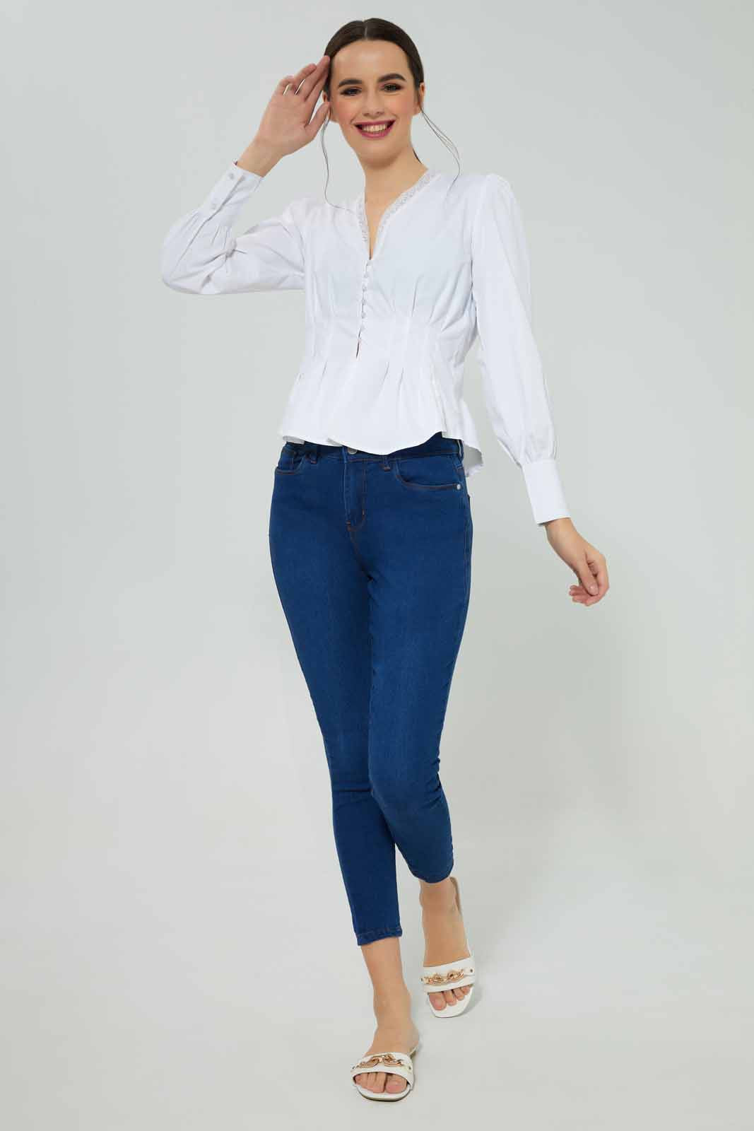Redtag-Dark-Wash-Skinny-Mid-Jeans-Category:Jeans,-Colour:Dark-Wash,-Deals:New-In,-Filter:Women's-Clothing,-New-In-Women-APL,-Non-Sale,-Section:Women,-TBL,-W22A,-Women-Jeans-Women's-