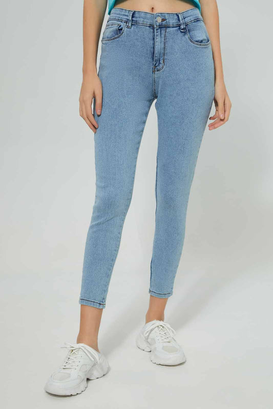 Redtag-Stone-Wash-Skinny-Mid-Jeans-Category:Jeans,-Colour:Stonewash,-Deals:New-In,-Filter:Women's-Clothing,-New-In-Women-APL,-Non-Sale,-Section:Women,-TBL,-W22A,-Women-Jeans-Women's-