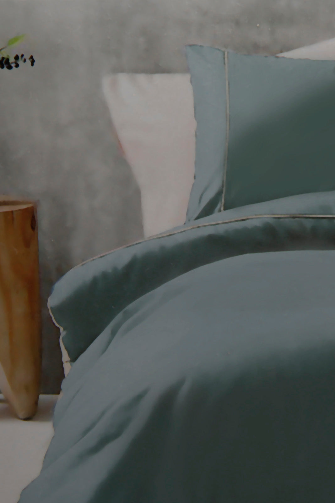 Redtag-Teal/Ivory-Reversible-3-Piece-Duvet-Cover-Set-(King-Size)-Category:Duvet-Covers,-Colour:Teal,-Deals:New-In,-Filter:Home-Bedroom,-HMW-BED-Duvet-Covers,-New-In-HMW-BED,-Non-Sale,-Section:Homewares,-W22A-Home-Bedroom-