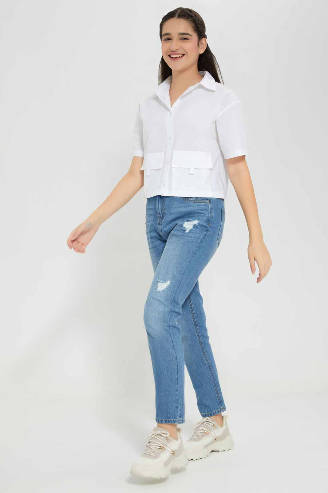 Redtag-Dk-Wash-Mon's-Fit-Category:Jeggings,-Colour:Dark-Wash,-Deals:New-In,-Filter:Senior-Girls-(8-to-14-Yrs),-FIT-WALL-(FTW),-GSR-Jeggings,-New-In-GSR-APL,-Non-Sale,-Section:Girls-(0-to-14Yrs),-W22B-Senior-Girls-9 to 14 Years