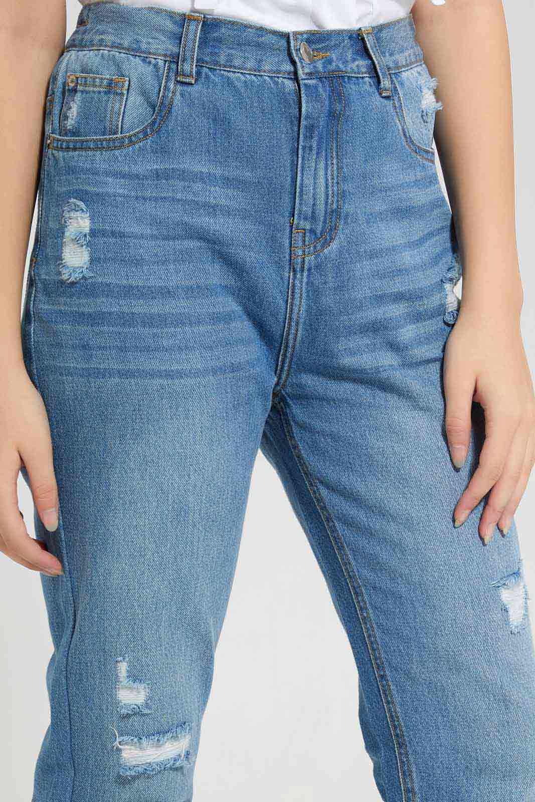 Redtag-Dk-Wash-Mon's-Fit-Category:Jeggings,-Colour:Dark-Wash,-Deals:New-In,-Filter:Senior-Girls-(8-to-14-Yrs),-FIT-WALL-(FTW),-GSR-Jeggings,-New-In-GSR-APL,-Non-Sale,-Section:Girls-(0-to-14Yrs),-W22B-Senior-Girls-9 to 14 Years