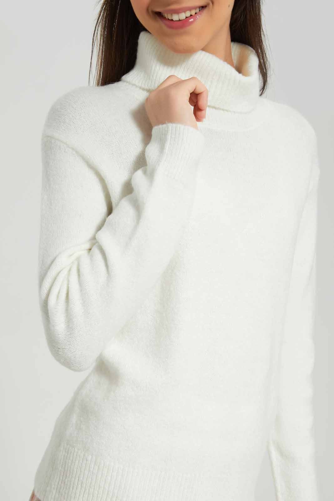 Redtag-Mustard-highneck-sweater-Category:Pullovers,-Colour:Mustard,-Deals:New-In,-Filter:Senior-Girls-(8-to-14-Yrs),-GSR-Pullovers,-New-In-GSR-APL,-Non-Sale,-Section:Girls-(0-to-14Yrs),-VLM,-W22B-Senior-Girls-9 to 14 Years
