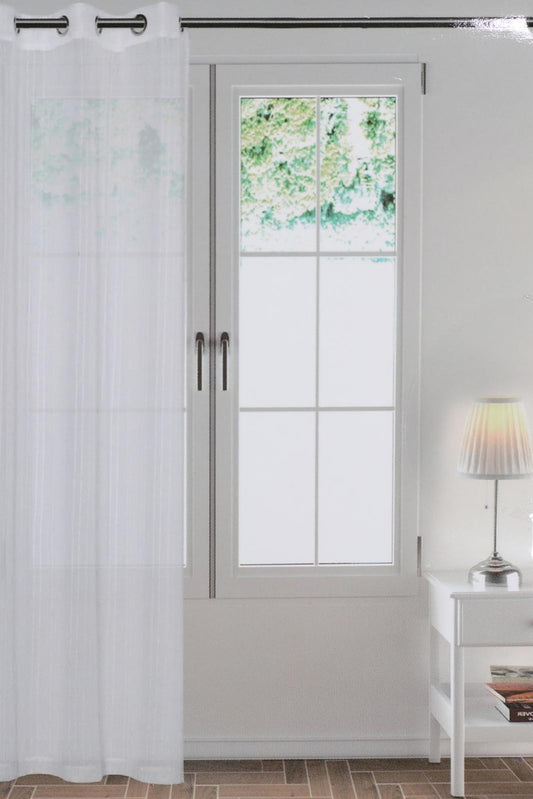 Redtag-Ivory-1-Piece-Pattern-Sheer-Curtain-Category:Curtains,-Colour:Ivory,-Deals:New-In,-Dept:Home,-Filter:Home-Bedroom,-HMW-BED-Curtains,-New-In-HMW-BED,-Non-Sale,-S23A,-Section:Homewares-Home-Bedroom-