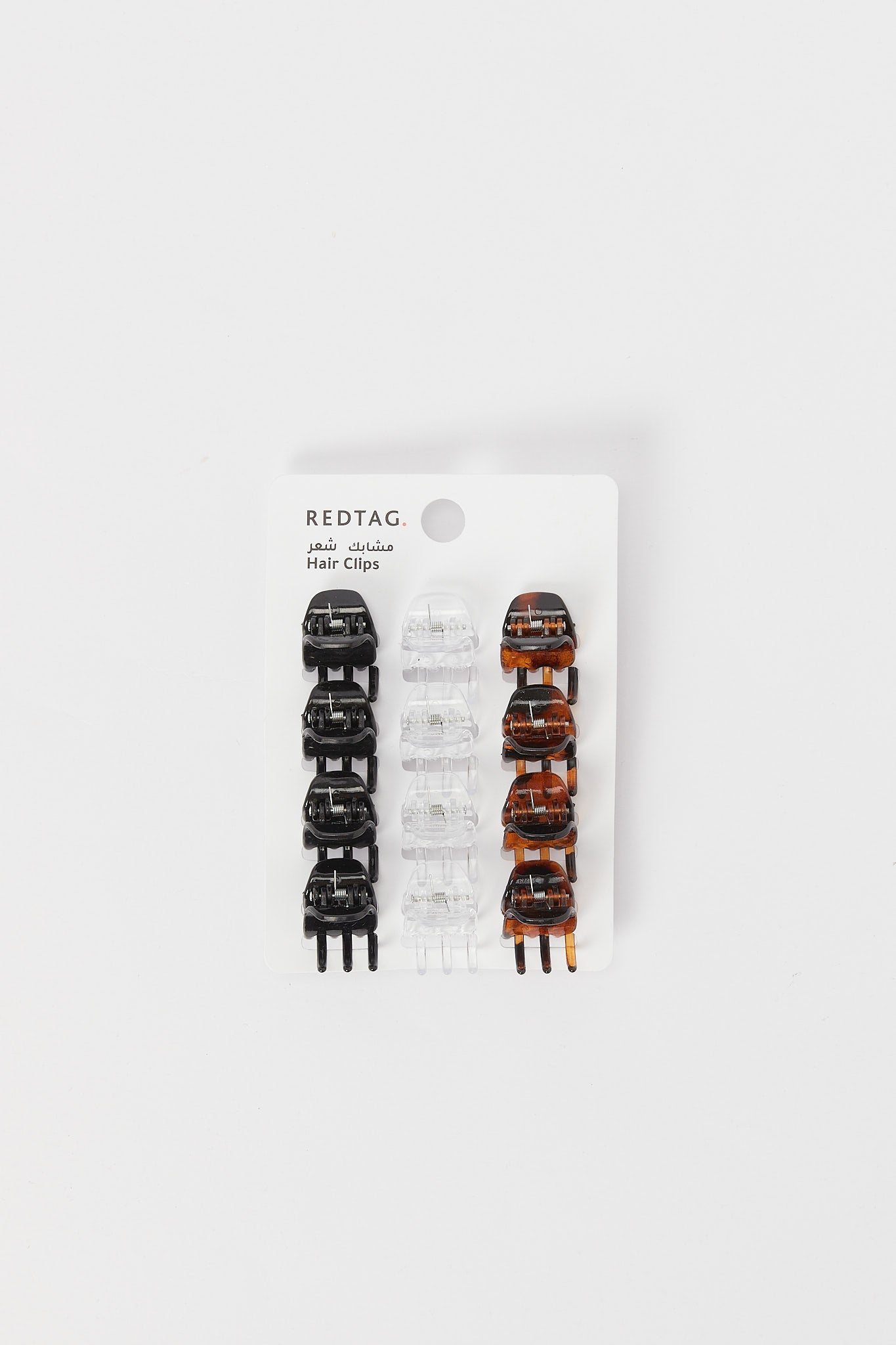 Redtag-Assorted-Jaw-Clip-12Cs-Set-365,-Category:Hair-Accessories,-Colour:Assorted,-Deals:New-In,-Filter:Travel-Accessories,-H1:ACC,-H2:IMP,-H3:FAS,-H4:FAA,-IMP-Hair-Accessories,-New-In,-New-In-IMP-ACC,-Non-Sale,-Season:365,-Section:Homewares-Check-
