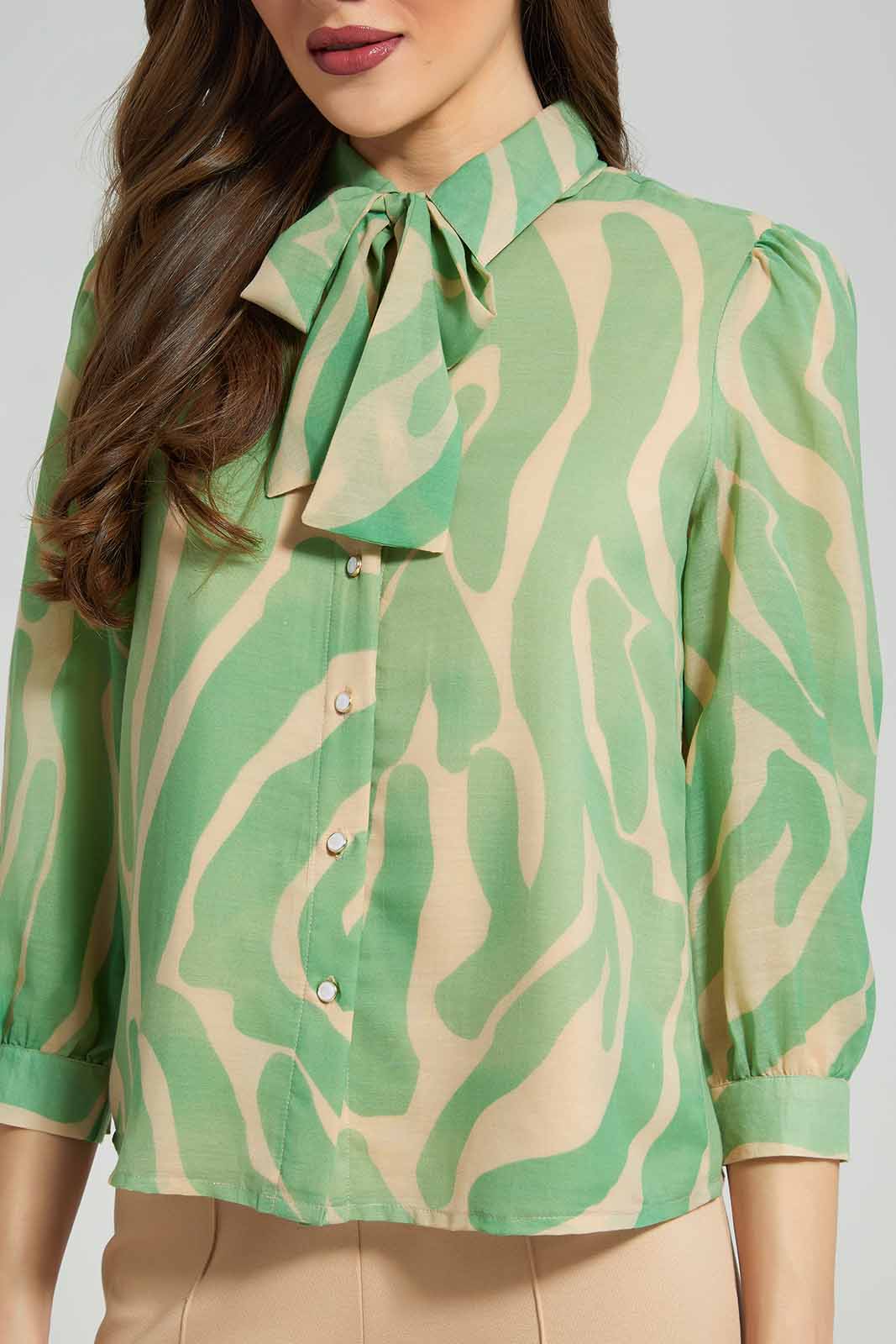 Redtag-Mint-Printed-Top-Category:Blouses,-Colour:Mint,-Deals:New-In,-Dept:Ladieswear,-Filter:Women's-Clothing,-LDC,-LDC-Blouses,-New-In-LDC-APL,-Non-Sale,-Section:Women,-W22B-Women's-