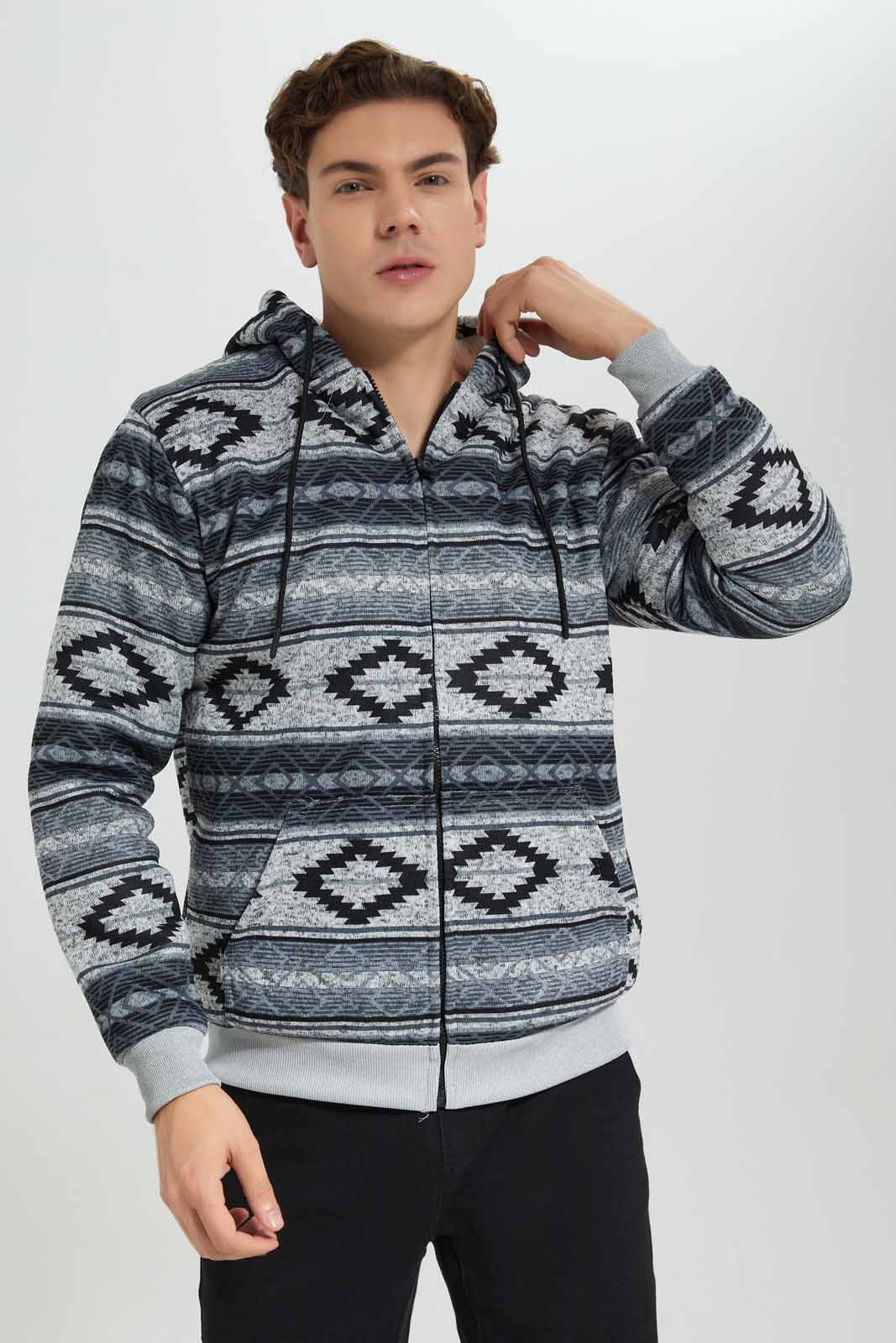 Redtag-Grey-Astic-Bonded-Hoody-Category:Sweatshirts,-Colour:Grey,-Deals:New-In,-EHW,-Filter:Men's-Clothing,-Men-Sweatshirts,-New-In-Men-APL,-Non-Sale,-Section:Men,-W22B-Men's-