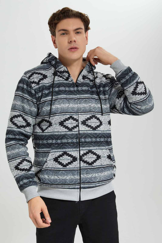 Redtag-Grey-Astic-Bonded-Hoody-Category:Sweatshirts,-Colour:Grey,-Deals:New-In,-EHW,-Filter:Men's-Clothing,-Men-Sweatshirts,-New-In-Men-APL,-Non-Sale,-Section:Men,-W22B-Men's-