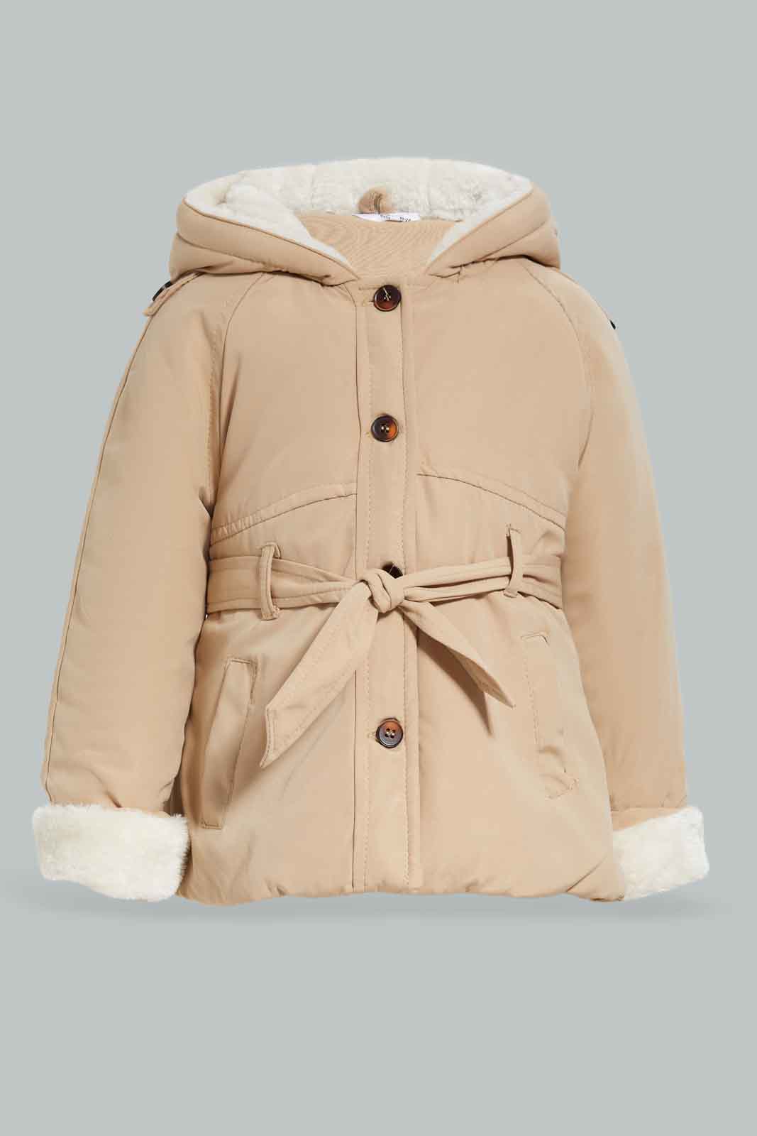 Redtag-Being-Solid-Jacket-Category:Jackets,-Colour:Beige,-Deals:New-In,-EHW,-Filter:Infant-Girls-(3-to-24-Mths),-ING-Jackets,-New-In-ING-APL,-Non-Sale,-Section:Girls-(0-to-14Yrs),-W22B-Infant-Girls-3 to 24 Months