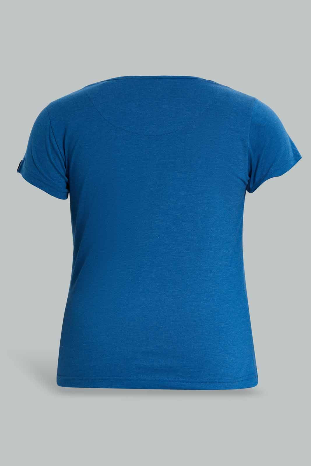 Redtag-PJAMA-SET-BLUE-SOLID-Category:Pyjama-Sets,-Colour:Blue,-Deals:New-In,-Filter:Women's-Clothing,-New-In-Women-APL,-Non-Sale,-Section:Women,-W22O,-Women-Pyjama-Sets--