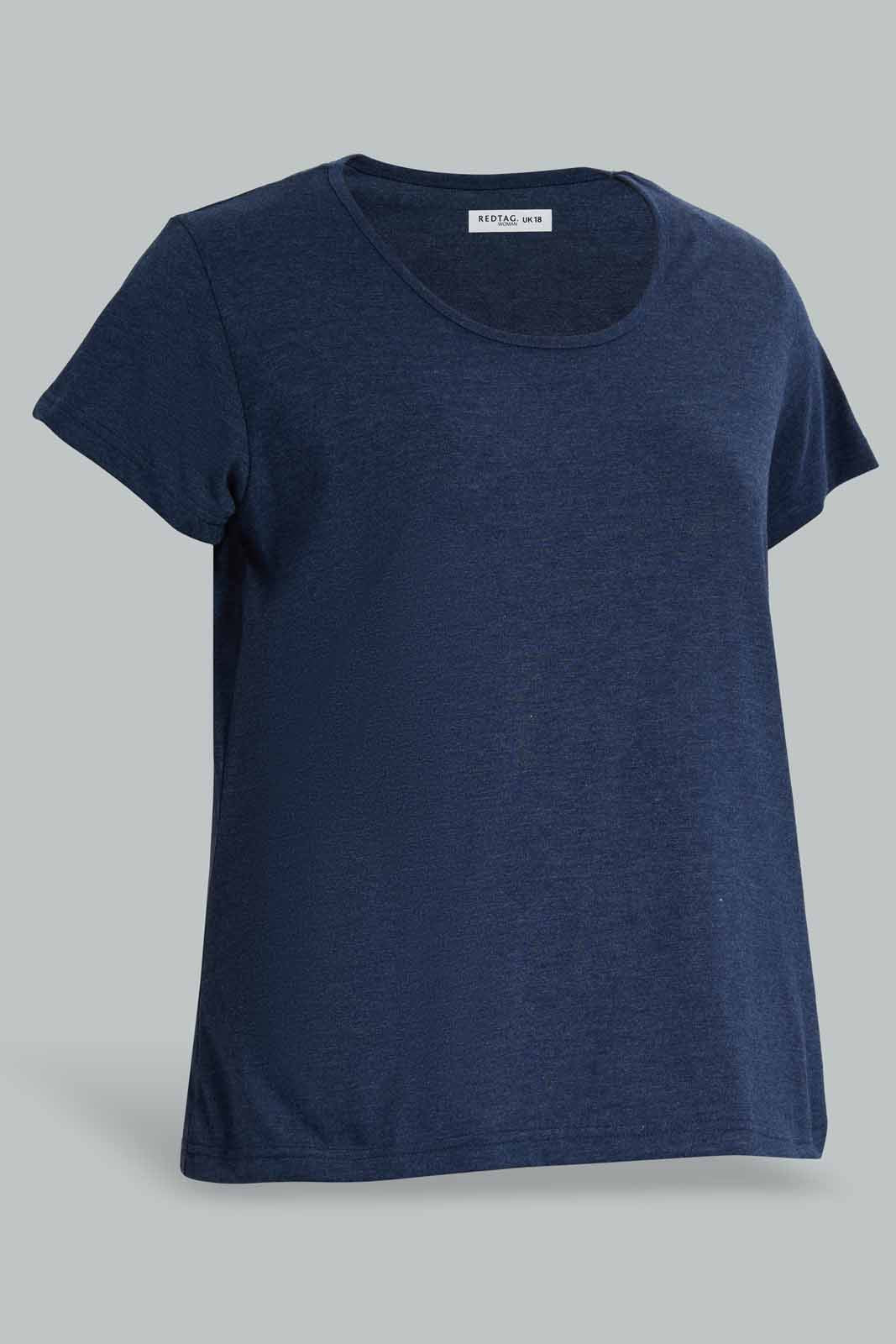 Redtag-PJAMA-SET-NAVY-SOLID-Category:Pyjama-Sets,-Colour:Navy,-Deals:New-In,-Filter:Women's-Clothing,-New-In-Women-APL,-Non-Sale,-Section:Women,-W22O,-Women-Pyjama-Sets--