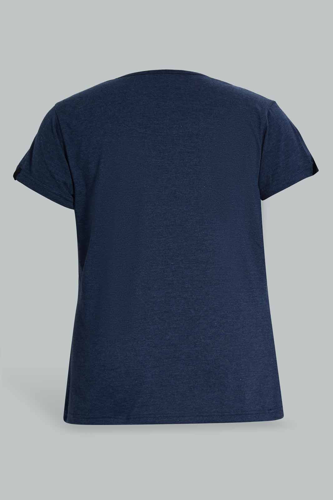 Redtag-PJAMA-SET-NAVY-SOLID-Category:Pyjama-Sets,-Colour:Navy,-Deals:New-In,-Filter:Women's-Clothing,-New-In-Women-APL,-Non-Sale,-Section:Women,-W22O,-Women-Pyjama-Sets--