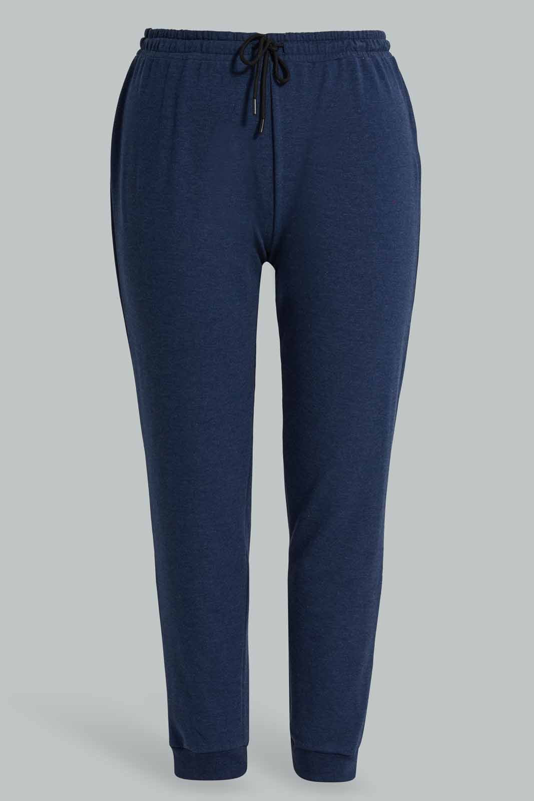 Redtag-PJAMA-SET-NAVY-SOLID-Category:Pyjama-Sets,-Colour:Navy,-Deals:New-In,-Filter:Women's-Clothing,-New-In-Women-APL,-Non-Sale,-Section:Women,-W22O,-Women-Pyjama-Sets--