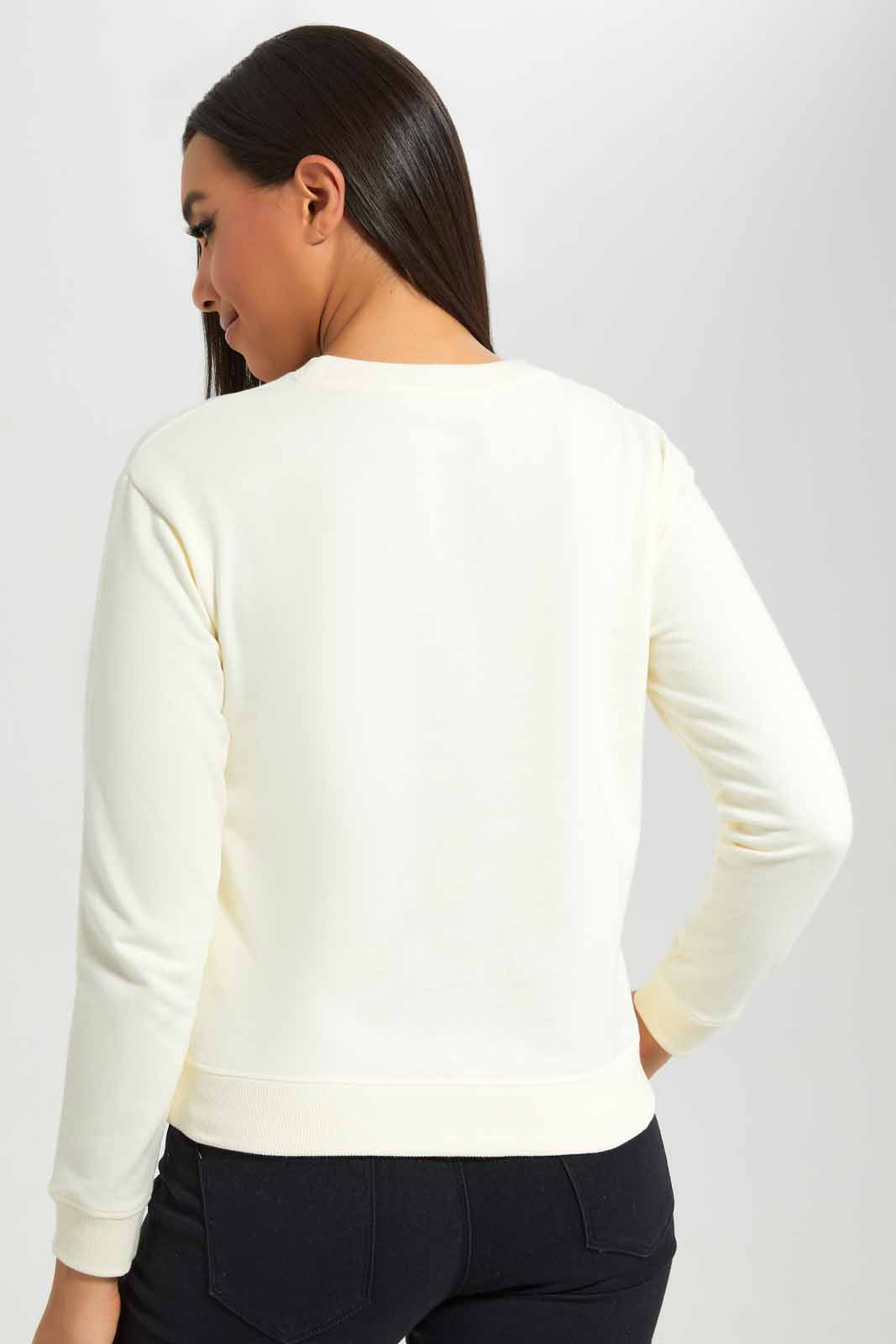 Redtag-White-Sweatshirt-With-Placement-Print-Category:Sweatshirts,-Colour:White,-Deals:New-In,-Filter:Women's-Clothing,-New-In-Women-APL,-Non-Sale,-Section:Women,-TBL,-W22A,-Women-Sweatshirts-Women's-
