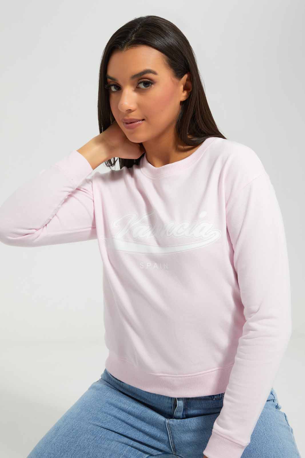Redtag-Mint-Sweatshirt-With-Placement-Print-Category:Sweatshirts,-Colour:Mint,-Deals:New-In,-Filter:Women's-Clothing,-New-In-Women-APL,-Non-Sale,-Section:Women,-TBL,-W22A,-Women-Sweatshirts-Women's-