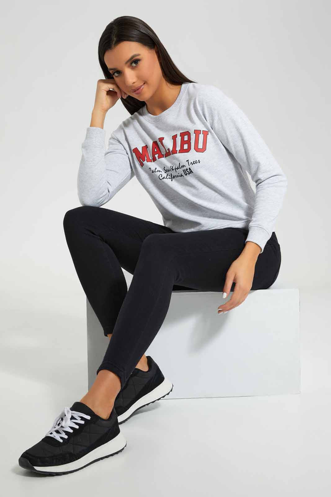 Redtag-Black-Sweatshirt-With-Placement-Print-Category:Sweatshirts,-Colour:Black,-Deals:New-In,-Filter:Women's-Clothing,-New-In-Women-APL,-Non-Sale,-Section:Women,-TBL,-W22A,-Women-Sweatshirts-Women's-
