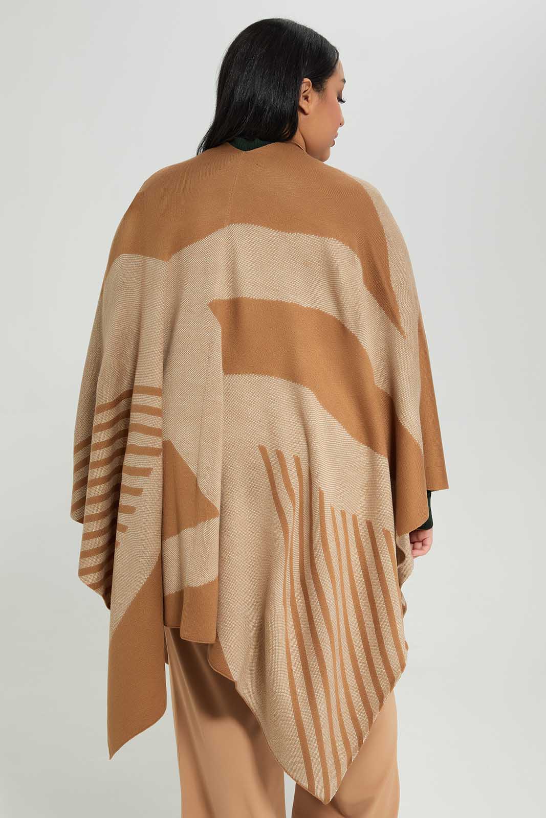 Redtag-Check-Poncho-Category:Cardigans,-Colour:Assorted,-Deals:New-In,-Filter:Women's-Clothing,-LDP-Cardigans,-New-In-LDP-APL,-Non-Sale,-Section:Women,-W22B-Women's-