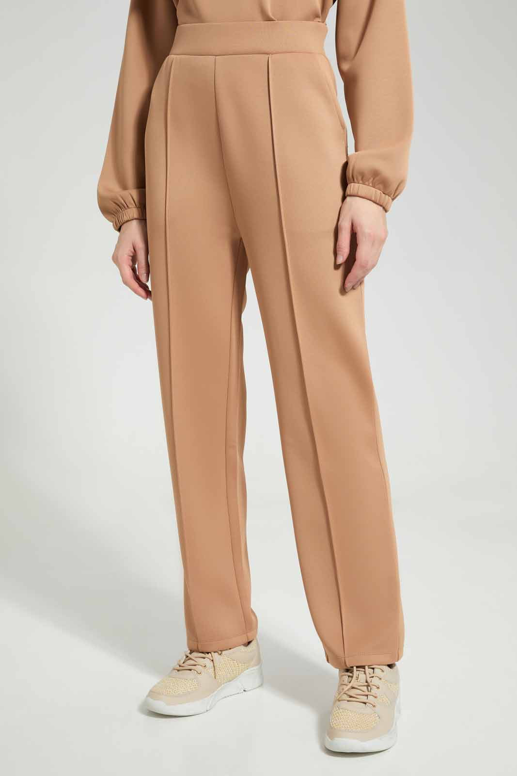 Redtag-Sand-Tapered-Pants-Category:Trousers,-Colour:Sand,-Deals:New-In,-Filter:Women's-Clothing,-LDC,-LDC-Trousers,-New-In-LDC-APL,-Non-Sale,-Section:Women,-W22B-Women's-
