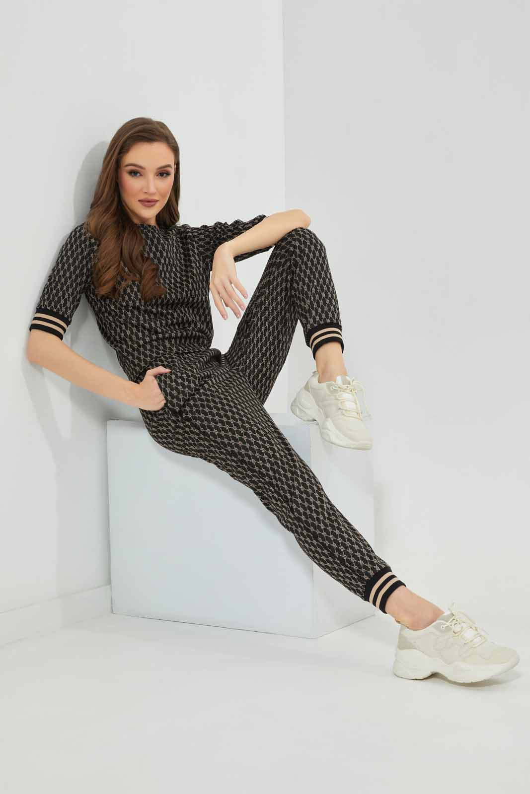 Redtag-Black-Jacquard-Jersey-Top-Category:Tops,-Colour:Black,-Deals:New-In,-Filter:Women's-Clothing,-LDC,-LDC-Tops,-New-In-LDC-APL,-Non-Sale,-Section:Women,-W22B-Women's-