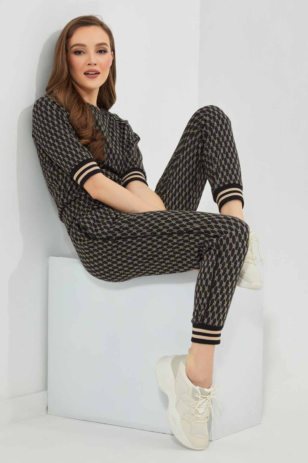 Redtag-Black-Jacquard-Jersey-Top-Category:Tops,-Colour:Black,-Deals:New-In,-Filter:Women's-Clothing,-LDC,-LDC-Tops,-New-In-LDC-APL,-Non-Sale,-Section:Women,-W22B-Women's-