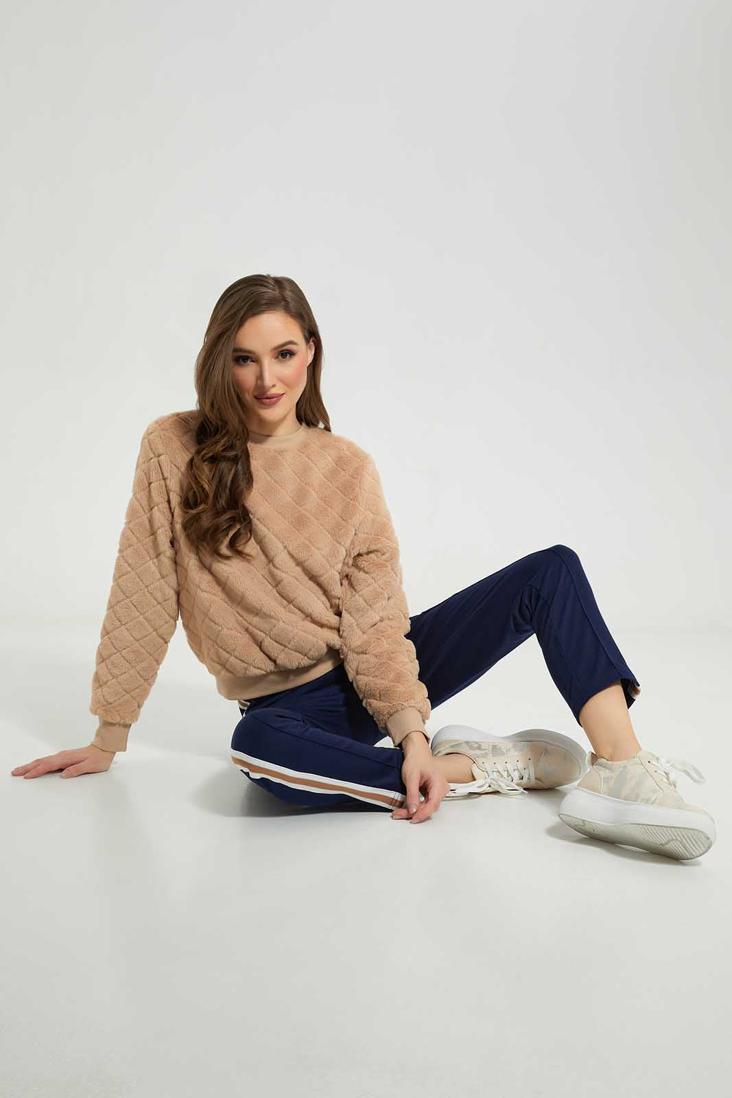 Redtag-Biege-jacquard-Pullover-Category:Sweatshirts,-Colour:Beige,-Deals:New-In,-Filter:Women's-Clothing,-LDC,-LDC-Sweatshirts,-New-In-LDC-APL,-Non-Sale,-Section:Women,-W22B-Women's-