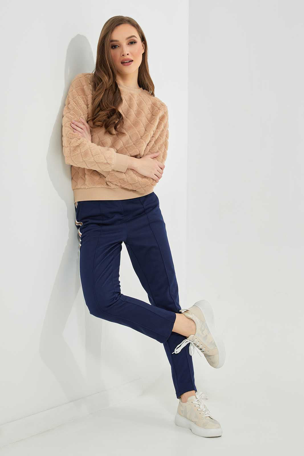Redtag-Biege-jacquard-Pullover-Category:Sweatshirts,-Colour:Beige,-Deals:New-In,-Filter:Women's-Clothing,-LDC,-LDC-Sweatshirts,-New-In-LDC-APL,-Non-Sale,-Section:Women,-W22B-Women's-