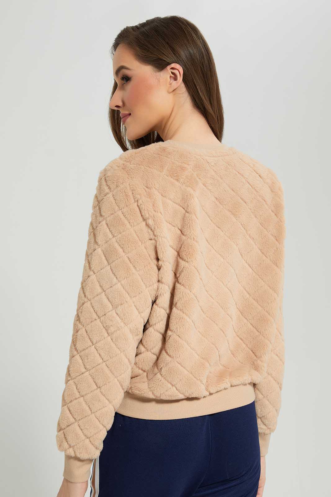 Redtag-Biege-jacquard-Pullover-Category:Sweatshirts,-Colour:Beige,-Deals:New-In,-Filter:Women's-Clothing,-LDC,-LDC-Sweatshirts,-New-In-LDC-APL,-Non-Sale,-Section:Women,-W22B-Women's-