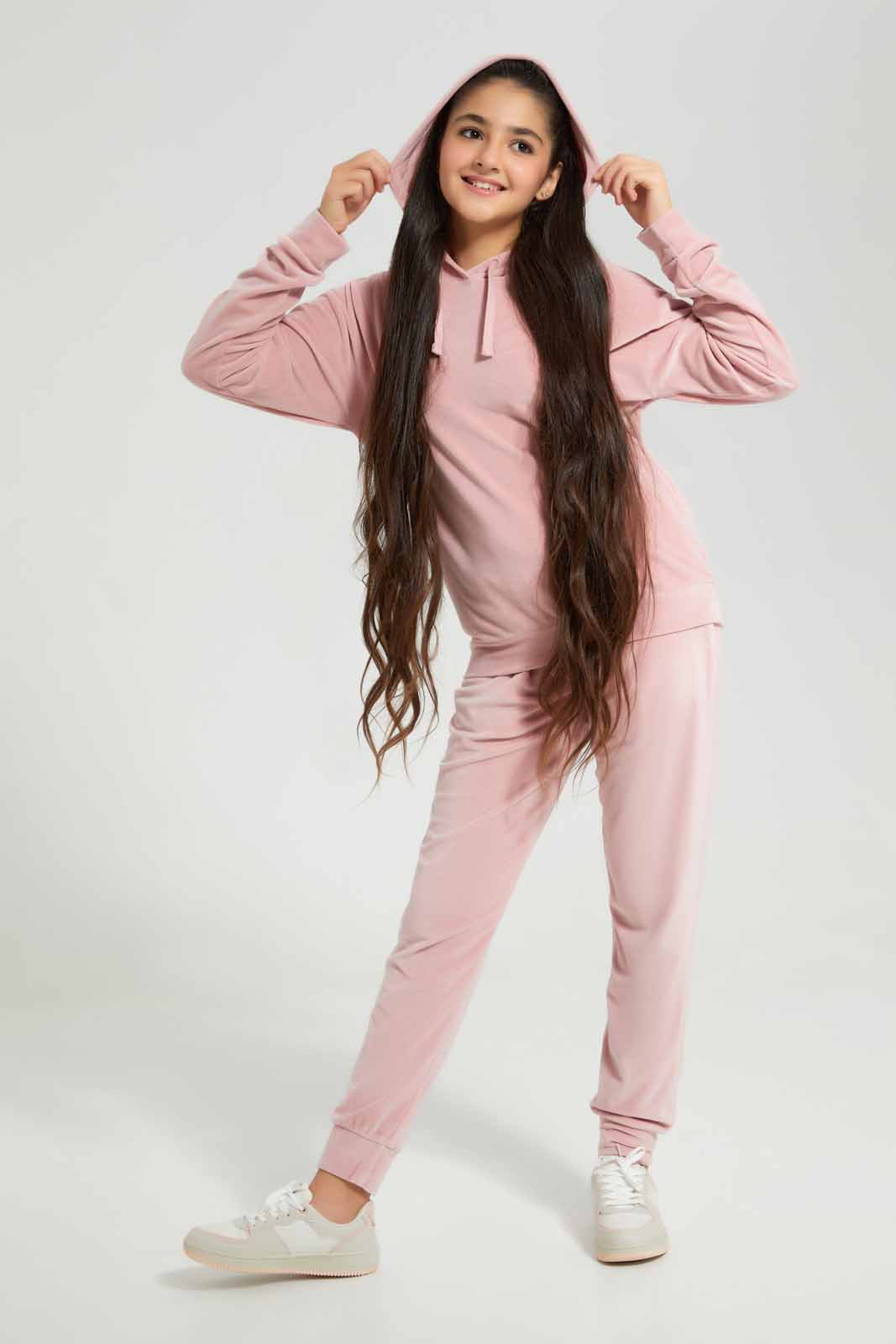 Redtag-Pink-Velour-Pants-Category:Joggers,-Colour:Apricot,-Deals:New-In,-Filter:Senior-Girls-(8-to-14-Yrs),-GSR-Joggers,-New-In-GSR-APL,-Non-Sale,-Section:Girls-(0-to-14Yrs),-TBL,-W22B-Senior-Girls-9 to 14 Years