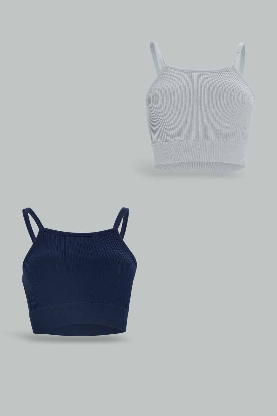 Redtag-Women-Grey-and-Navy-Comfort-Bra-Set-(Pack-of-2)-Category:Bras,-Colour:Grey,-Colour:Navy,-Deals:New-In,-Dept:Ladieswear,-Filter:Women's-Clothing,-New-In-Women-APL,-Non-Sale,-Section:Women,-W22B,-Women-Bras--