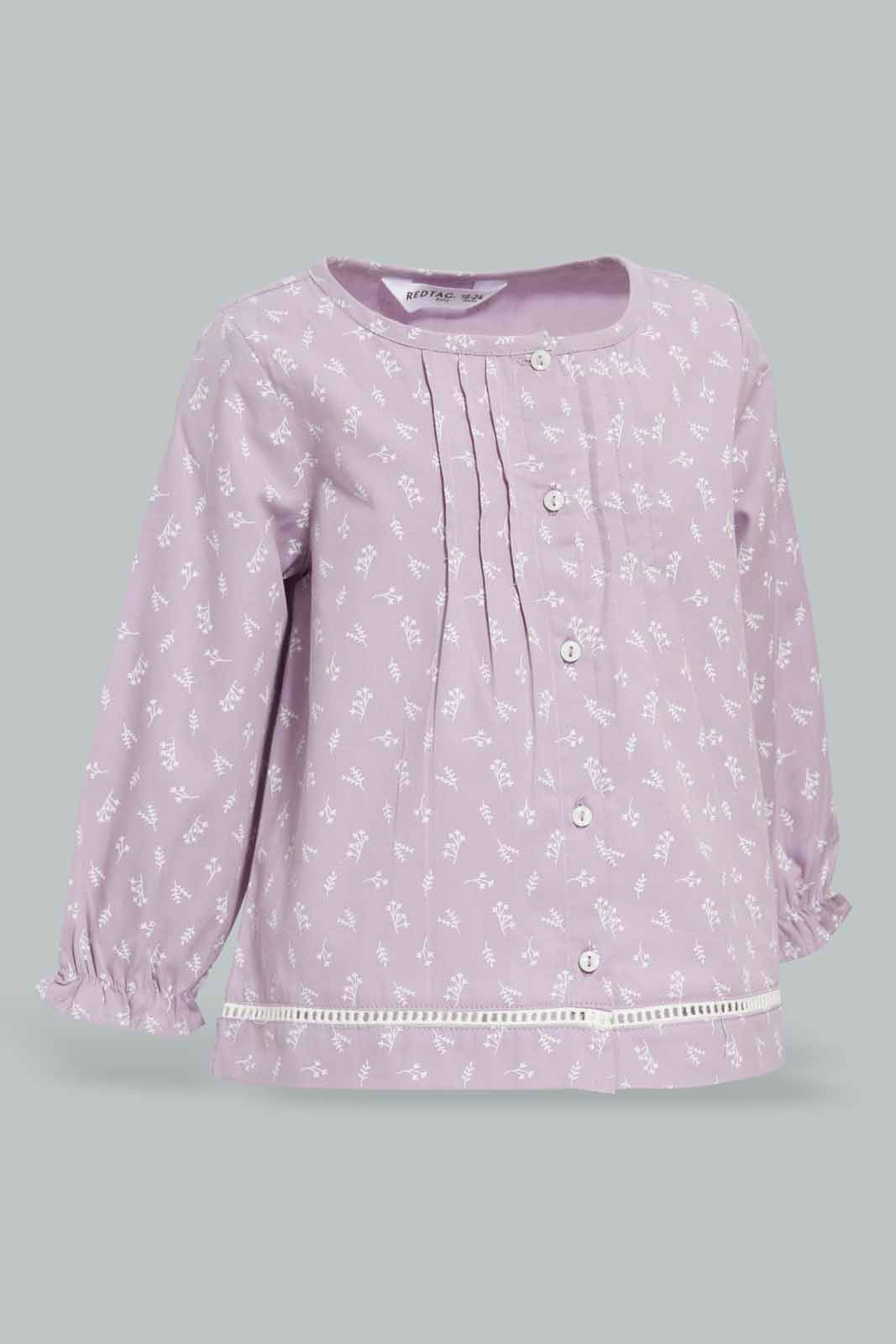 Redtag-Purple-Front-Frill-Blouse-Category:Blouses,-Colour:Purple,-Deals:New-In,-Filter:Infant-Girls-(3-to-24-Mths),-ING-Blouses,-New-In-ING-APL,-Non-Sale,-Section:Girls-(0-to-14Yrs),-W22B-Infant-Girls-3 to 24 Months