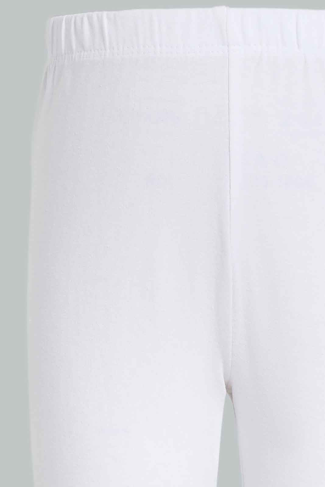 Redtag-2PK-Cycle-Short---Black-White-365,-Category:Leggings,-Colour:White,-Deals:New-In,-Dept:Girls,-Filter:Girls-(2-to-8-Yrs),-GIR-Leggings,-New-In-GIR-APL,-Non-Sale,-Section:Girls-(0-to-14Yrs)-Girls-2 to 8 Years