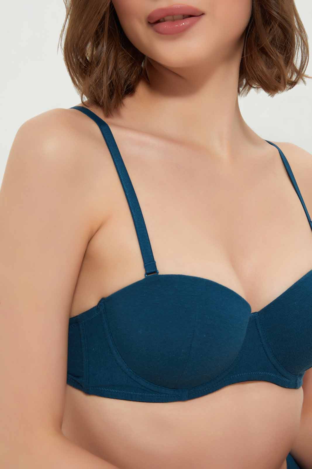 Redtag-Cotton-Balconette-Bra-Category:Bras,-Colour:Navy,-Deals:New-In,-Filter:Women's-Clothing,-New-In-Women-APL,-Non-Sale,-Section:Women,-TBL,-W22B,-Women-Bras--