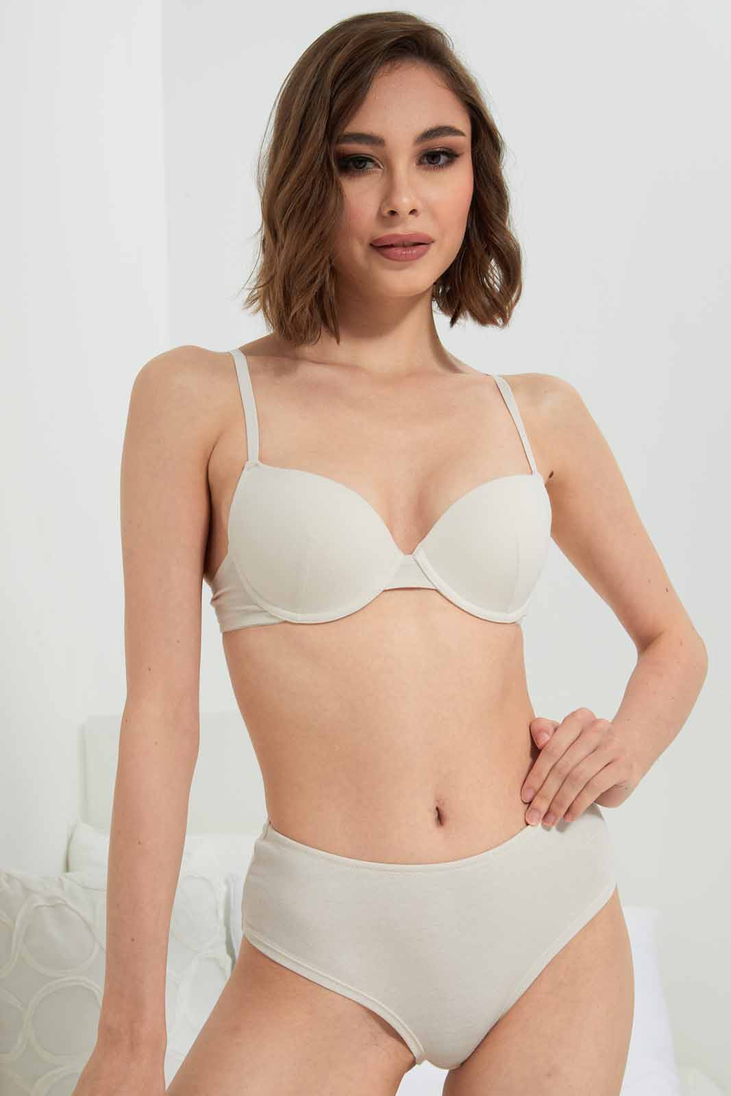 Redtag-Cotton-Padded-Plunge-Bra-Category:Bras,-Colour:Ivory,-Deals:New-In,-Filter:Women's-Clothing,-New-In-Women-APL,-Non-Sale,-Section:Women,-TBL,-W22B,-Women-Bras--