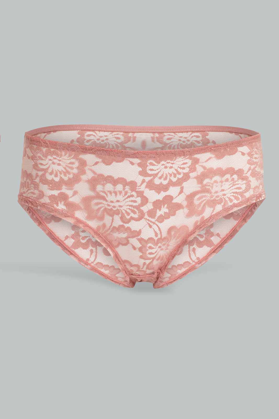Redtag-Full-Lace-Boyleg-Brief-Category:Briefs,-Colour:Apricot,-Deals:New-In,-Filter:Women's-Clothing,-New-In-Women-APL,-Non-Sale,-Section:Women,-TBL,-W22B,-Women-Briefs--