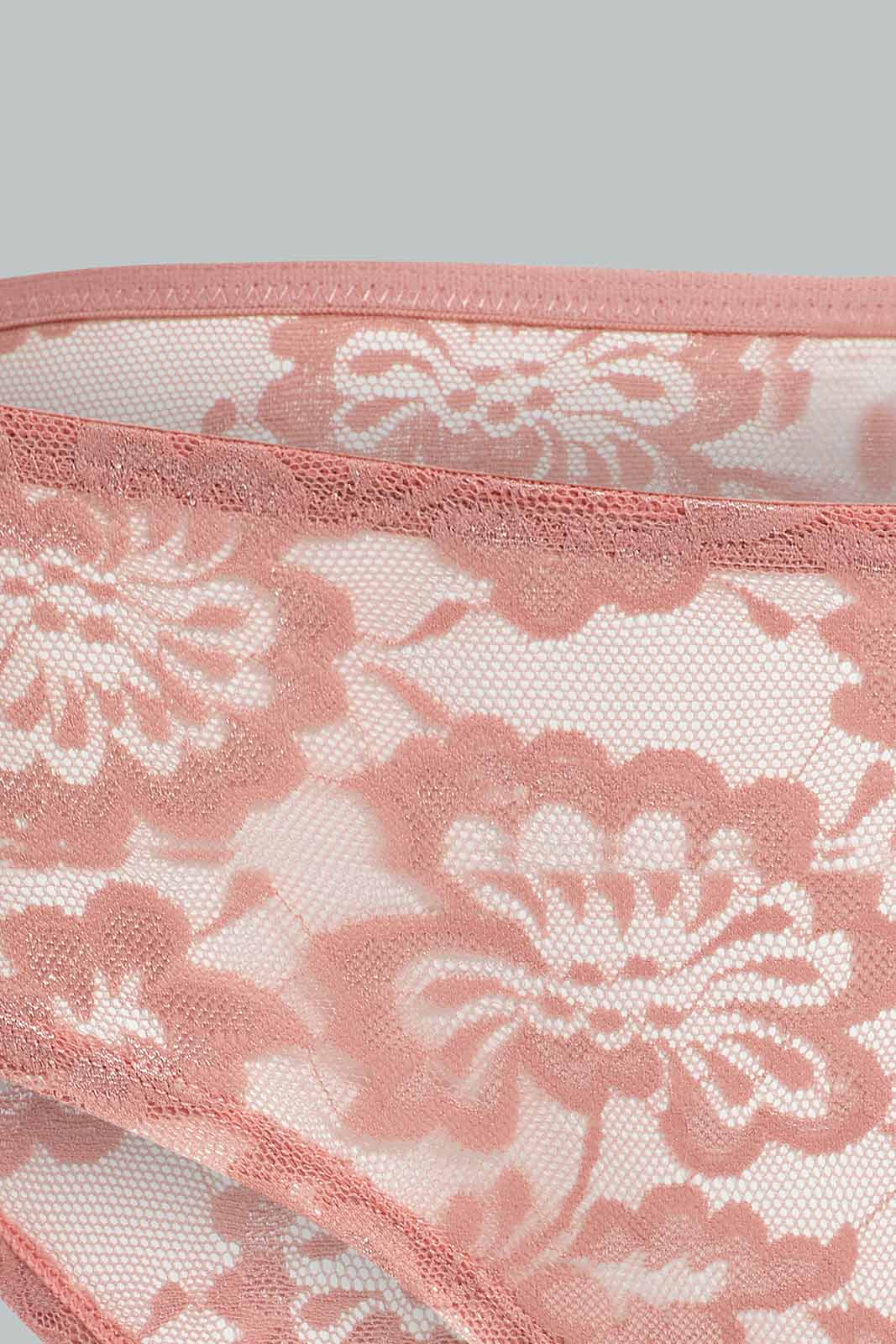 Redtag-Full-Lace-Boyleg-Brief-Category:Briefs,-Colour:Apricot,-Deals:New-In,-Filter:Women's-Clothing,-New-In-Women-APL,-Non-Sale,-Section:Women,-TBL,-W22B,-Women-Briefs--