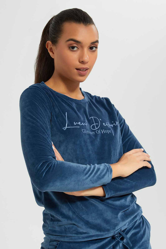 Redtag-Mint-Round-Neck-L/S-Velour-Sweatshirt-Category:Sweatshirts,-Colour:Mint,-Deals:New-In,-Filter:Women's-Clothing,-New-In-Women-APL,-Non-Sale,-Section:Women,-TBL,-W22A,-Women-Sweatshirts-Women's-
