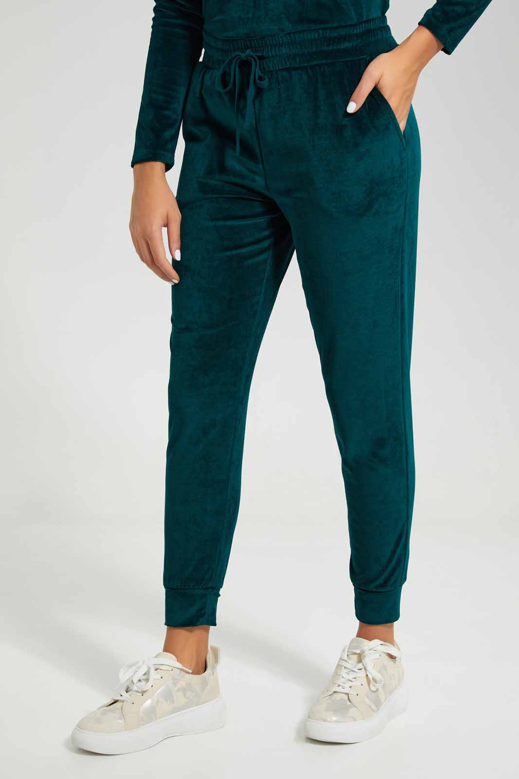 Redtag-Green-Active-Velour-Jogger-Category:Joggers,-Colour:Green,-Deals:New-In,-Filter:Women's-Clothing,-New-In-Women-APL,-Non-Sale,-Section:Women,-TBL,-W22A,-Women-Joggers-Women's-