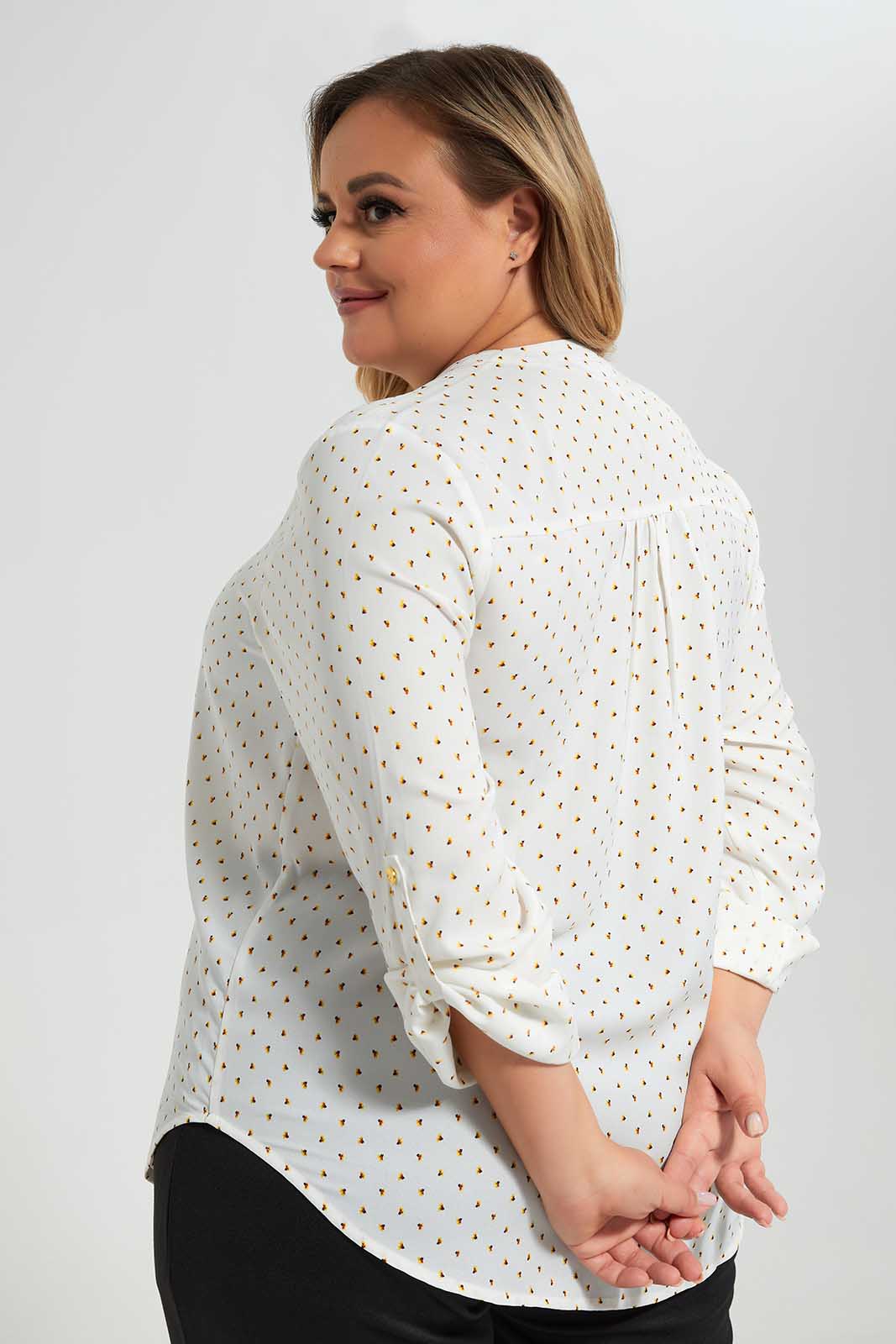 Redtag-Front-Half-placket-Blouse-Category:Blouses,-Colour:Assorted,-Deals:New-In,-Filter:Plus-Size,-LDP-Blouses,-New-In-LDP-APL,-Non-Sale,-Section:Women,-W22A-Women's-