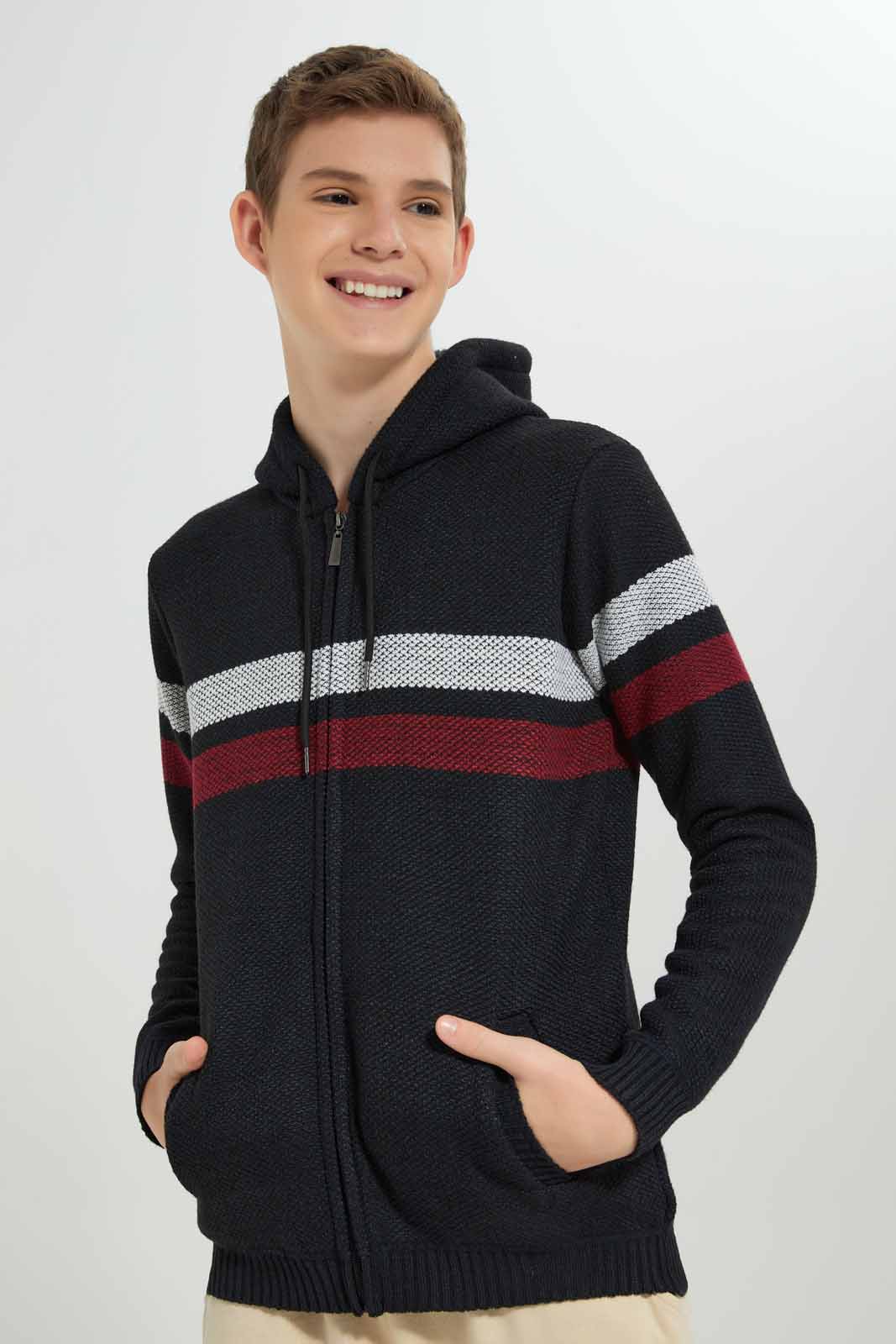 Redtag-Navy-EHW-Cardigan-With-Pocket-BSR-Cardigans,-Category:Cardigans,-Colour:Navy,-Deals:New-In,-EHW,-Filter:Senior-Boys-(8-to-14-Yrs),-New-In-BSR-APL,-Non-Sale,-Section:Boys-(0-to-14Yrs),-W22B-Senior-Boys-9 to 14 Years