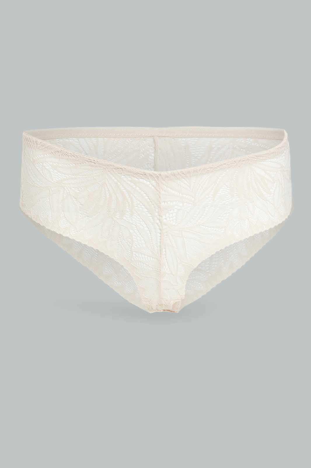 Redtag-Single-Pack-Bikini-Brief-Category:Briefs,-Colour:Beige,-Deals:New-In,-Dept:Ladieswear,-Filter:Women's-Clothing,-New-In-Women-APL,-Non-Sale,-Section:Women,-W22B,-Women-Briefs--